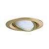 PAULMANN LED vestavné svítidlo Nova Coin 3ks sada kruhové 84mm 50° Coin 3x6W 230V 2700K zlatá mat