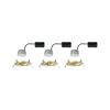 PAULMANN LED vestavné svítidlo 3-krokové-stmívatelné Nova Coin základní sada nevýklopné IP44 kruhové 74mm Coin 3x6W 230V stmívatelné 2700K zlatá mat