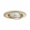 PAULMANN LED vestavné svítidlo Nova Plus 3ks sada IP65 kruhové 93mm 30° GU10 3x6W 230V stmívatelné 2700K zlatá mat