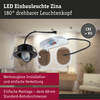 PAULMANN LED vestavné svítidlo Zina IP65 5W / 8W 230V stmívatelné 2700 - 4000K černá mat