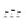 PAULMANN LED vestavné svítidlo Nova Plus GU10 Flat IP65 93mm 3x4,9W 230V stmívatelné 2700K bílá mat