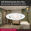 PAULMANN LED vestavné svítidlo Nova Plus GU10 Flat IP65 93mm 3x4,9W 230V stmívatelné 2700K bílá mat