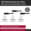 PAULMANN LED vestavné svítidlo Nova Plus GU10 Flat IP65 93mm 3x4,9W 230V stmívatelné 2700K bílá mat