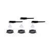 PAULMANN LED vestavné svítidlo Nova Plus GU10 Flat IP65 93mm 3x4,9W 230V stmívatelné 2700K černá mat