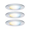 PAULMANN LED vestavné svítidlo Nova Coin IP44 kruhové 78mm měnitelná bílá 3x6W 230V hliník broušený hliník