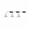 PAULMANN LED vestavné svítidlo Nova Coin 3ks sada kruhové 84mm 50° 3x2,8W 230V 4000K bílá mat