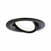 PAULMANN LED vestavné svítidlo Nova Coin 3ks sada kruhové 84mm 50° 3x2,8W 230V 4000K černá mat