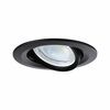 PAULMANN LED vestavné svítidlo Nova Coin 3ks sada kruhové 84mm 50° 3x2,8W 230V 4000K černá mat