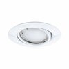 PAULMANN LED vestavné svítidlo Smart Home Zigbee Base Coin základní sada výklopné kruhové 90mm 20° 3x4,9W 230V stmívatelné 3000K bílá 924.63