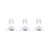 PAULMANN LED vestavné svítidlo Smart Home Zigbee Base Coin základní sada výklopné kruhové 90mm 20° 3x4,9W 230V stmívatelné RGBW+ bílá 924.66