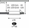 PAULMANN Vestavné svítidlo Choose spot 3ks nevýklopné max. 3x10W černá mat 230V 924.81