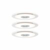 Paulmann vestavné svítidlo LED Whirl kruhové 5,5W hliník satén 3ks sada stmívatelné 929.07 P 92907