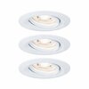 PAULMANN LED vestavné svítidlo Nova mini Plus EasyDim výklopné 3x4,2W 2700K bílá mat 230V 929.71