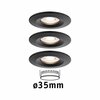 PAULMANN LED vestavné svítidlo Nova Mini Coin základní sada nevýklopné 66mm Coin 3x4W 230V 2700K