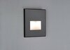 PAULMANN LED vestavné svítidlo do zdi Edge Quadro hranaté 80x5mm 1,2W 230V 2700K černá mat