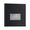 PAULMANN LED vestavné svítidlo do zdi Edge Quadro hranaté 80x5mm 1,2W 230V 2700K černá mat