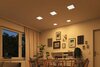 PAULMANN VariFit LED vestavné svítidlo Dim to Warm Areo IP44 hranaté 175x175mm 3 Step Dim to warm matný chrom stmívatelné