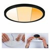 PAULMANN VariFit LED vestavné svítidlo Dim to Warm Areo IP44 kruhové 230mm 3 Step Dim to warm černá stmívatelné