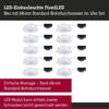 PAULMANN LED vestavné svítidlo FixedLED 10ks sada výklopné 25° 10x4,8W 230V 3000K bílá