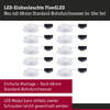PAULMANN LED vestavné svítidlo FixedLED 10ks sada výklopné 25° 10x4,8W 230V 3000K bílá