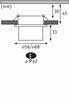 PAULMANN Vestavné svítidlo LED Gil 6W bílá mat černá mat IP44 2.700K 3-krokové-stmívatelné 933.77
