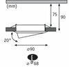 PAULMANN Vestavné svítidlo LED Base kruhové 1x5W GU10 bílá mat výklopné 934.11 P 93411