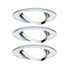PAULMANN Vestavné svítidlo LED Nova kruhové 3x6,5W GU10 chrom výklopné 934.34 P 93434