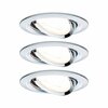 PAULMANN Vestavné svítidlo LED Nova kruhové 3x6,5W GU10 chrom výklopné 934.34 P 93434