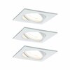 PAULMANN Vestavné svítidlo LED Nova hranaté 3x6,5W GU10 bílá mat výklopné 934.36 P 93436