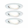 PAULMANN Vestavné svítidlo LED Nova kruhové 3x6,5W bílá mat nastavitelné 934.49 P 93449