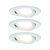 PAULMANN Vestavné svítidlo LED Nova kruhové 3x6,5W bílá mat nastavitelné 934.49 P 93449