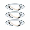 PAULMANN Vestavné svítidlo LED Nova kruhové 3x6,5W chrom výklopné 934.52 P 93452