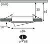 PAULMANN Vestavné svítidlo LED Nova kruhové 1x6,5W bílá mat nastavitelné 3-krokové-stmívatelné 934.84 P 93484