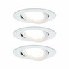 PAULMANN Vestavné svítidlo LED Nova kruhové 3x6,5W bílá mat nastavitelné 3-krokové-stmívatelné 934.85 P 93485