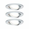 PAULMANN Vestavné svítidlo LED Nova kruhové 3x6,5W hliník broušený nastavitelné 3-krokové-stmívatelné 934.87 P 93487