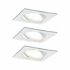 PAULMANN Vestavné svítidlo LED Nova Plus hranaté 3x6,8W bílá mat výklopné stmívatelné 936.78 P 93678