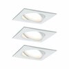 PAULMANN Vestavné svítidlo LED Nova Plus hranaté 3x6,8W bílá mat výklopné stmívatelné 936.78 P 93678