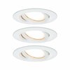 PAULMANN Vestavné svítidlo LED Nova Plus kruhové 3x6,8W bílá mat výklopné stmívatelné 936.82 P 93682