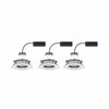 PAULMANN Vestavné svítidlo LED Nova Plus kruhové 3x6,8W chrom výklopné stmívatelné 936.84 P 93684