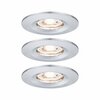 PAULMANN LED vestavné svítidlo Nova mini nevýklopné IP44 3x4W 2700K chrom 230V 943.03