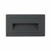 PAULMANN Venkovní vestavné svítidlo do zdi Long LED černá IP44 4W 230V teplá bílá 210x60mm 943.83
