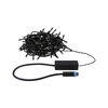 PAULMANN Plug &amp; Shine LED světelný řetěz Yuna teplá bílá 12,4m IP44 2,5W černá