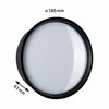 PAULMANN LED venkovní nástěnné svítidlo Platomo IP44 kruhové 180mm 3000K 14,5W 230V černá umělá hmota