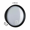 PAULMANN LED venkovní nástěnné svítidlo Platomo pohybové čidlo IP44 kruhové 180mm 3000K 14,5W 230V černá umělá hmota