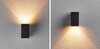 PAULMANN LED venkovní nástěnné svítidlo Flame neláká hmyz IP44 hranaté 58x103mm 2200K 4W 230V 75° antracit kov