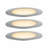 PAULMANN Plug & Shine LED zemní svítidlo Floor základní sada neláká hmyz IP67 2200K 3x2W 21VA stříbrná