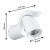 PAULMANN LED venkovní nástěnné svítidlo Cuff pohybové čidlo IP44 76x217mm 3000K 10W 230V 70° bílá hliník