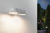 PAULMANN LED venkovní nástěnné svítidlo Silma pohybové čidlo dva světelné zdroje IP44 280x176mm 3000K 2x5,5 / 2x0,7W 230V bílá hliník