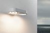 PAULMANN LED venkovní nástěnné svítidlo Silma pohybové čidlo dva světelné zdroje IP44 280x176mm 3000K 2x5,5 / 2x0,7W 230V bílá hliník