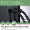 PAULMANN Plug & Shine sloupek se zásuvkami Rio vč. trafa IP44 antracit